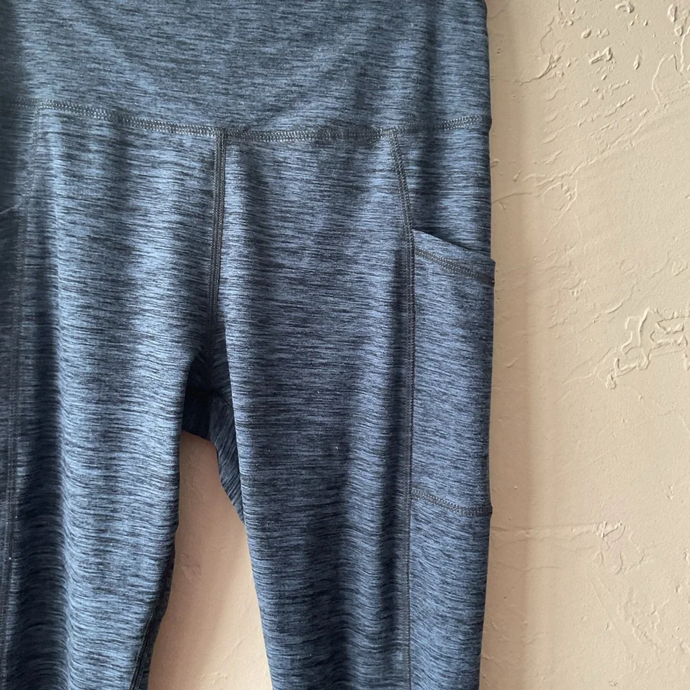 Maurices Blue Leggings with pockets - Picture 2 of 8